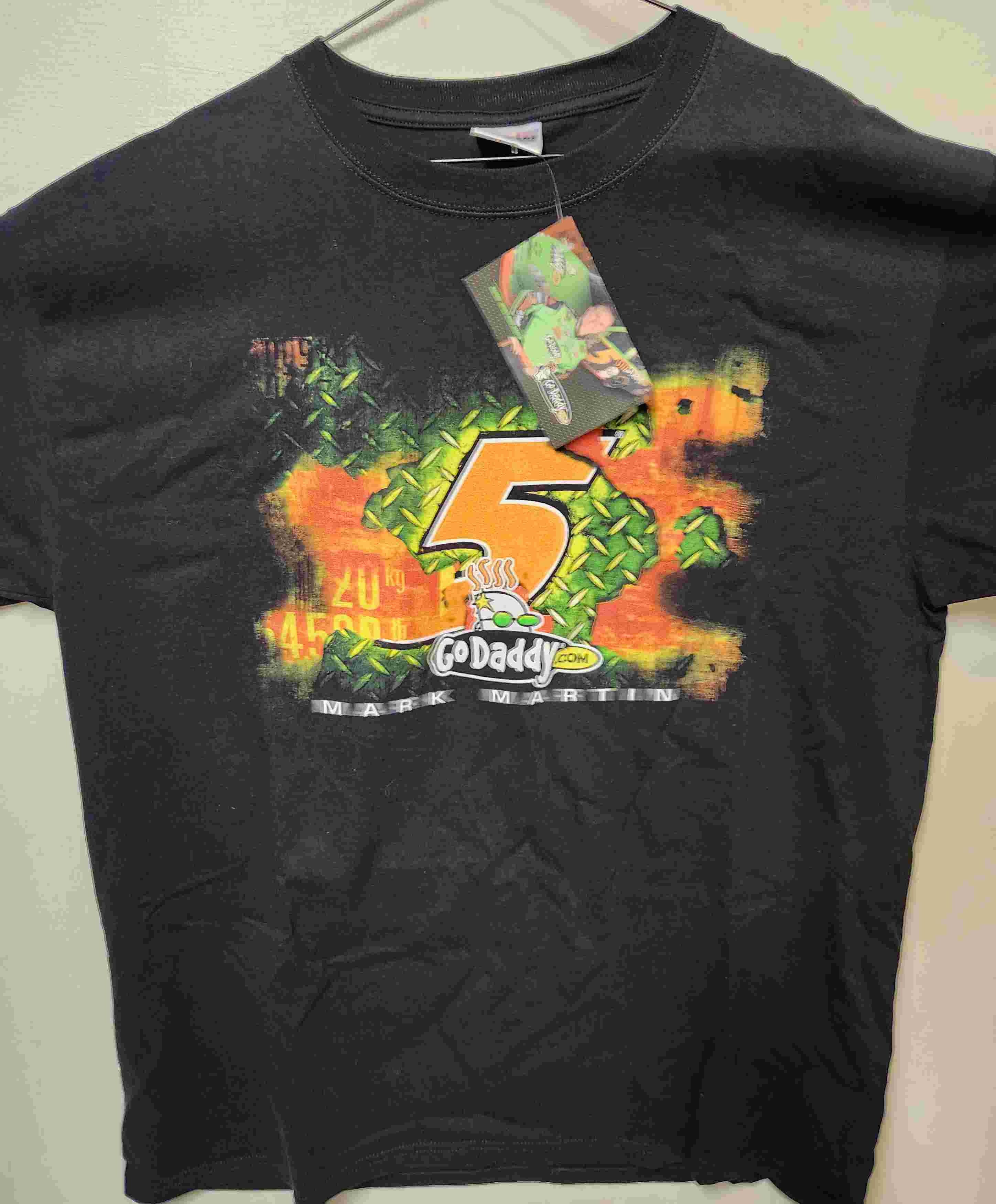 2010 Mark Martin GoDaddy.Com "Old School" t-shirt