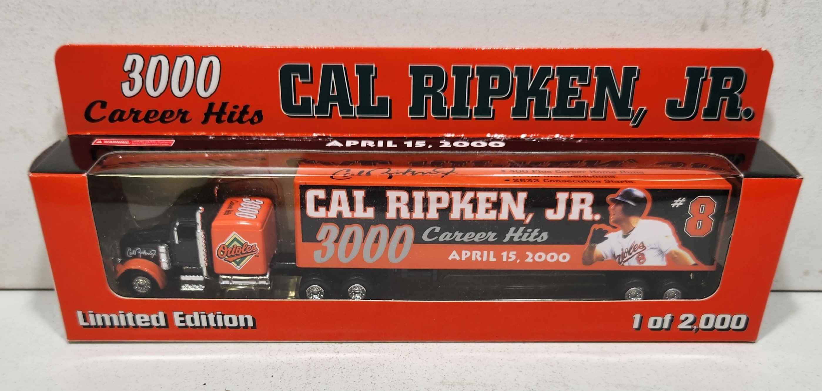 2000 Baltimore Orioles 1/80th "Cal Ripken 3000 Hits" Transporter