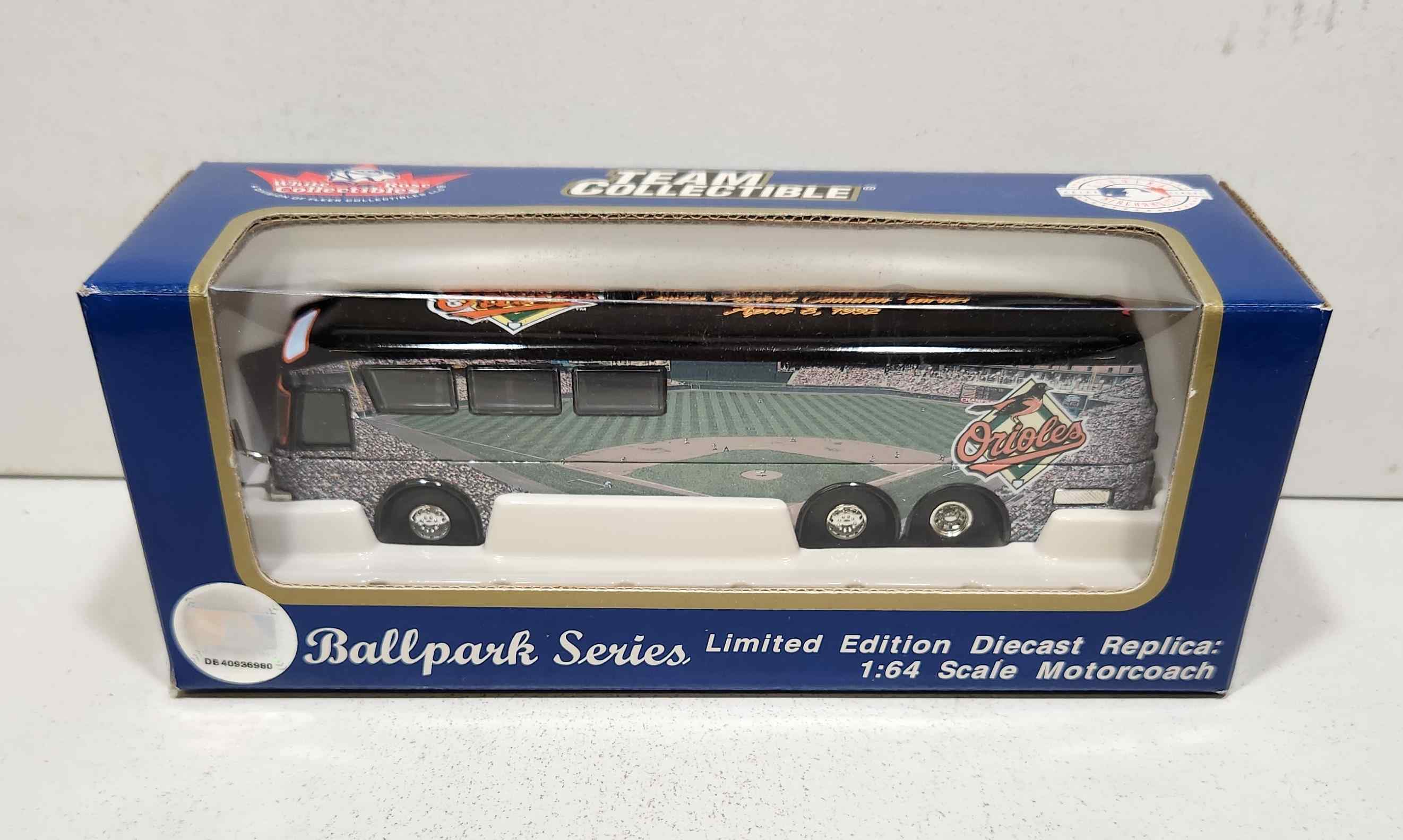 2001 Baltimore Orioles 1/64th "Ball Park Series" Motorcoach