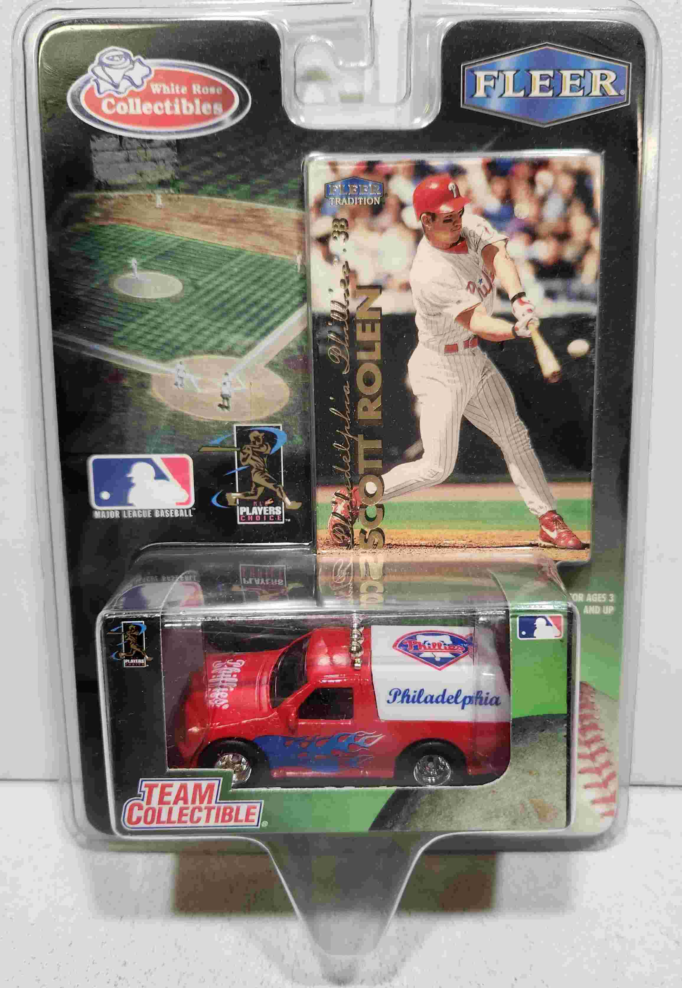 1999 Philadelphia Phillies 1/64th Ford F-150 Pickup with Scott Rolen trading card