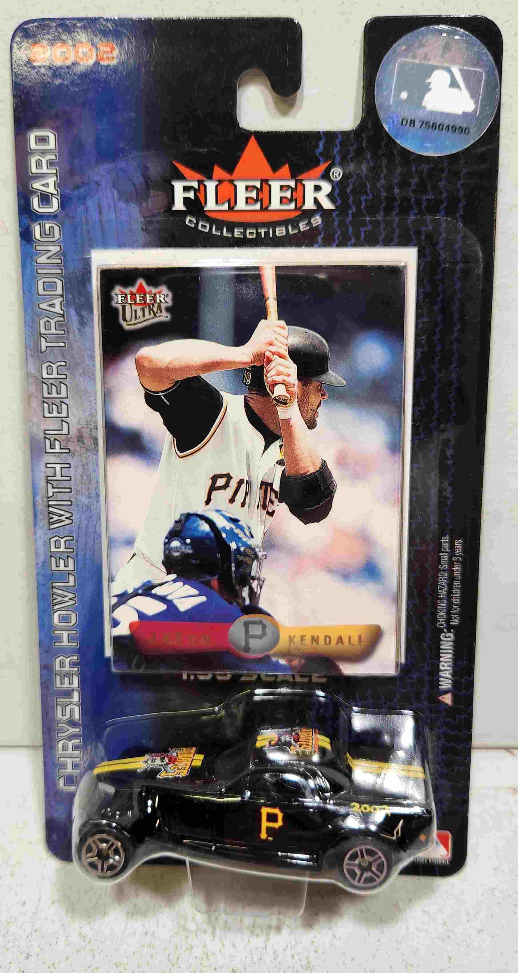 2002 Pittsburgh Pirates 1/64th Chrysler Howler with Jason Kendall trading card