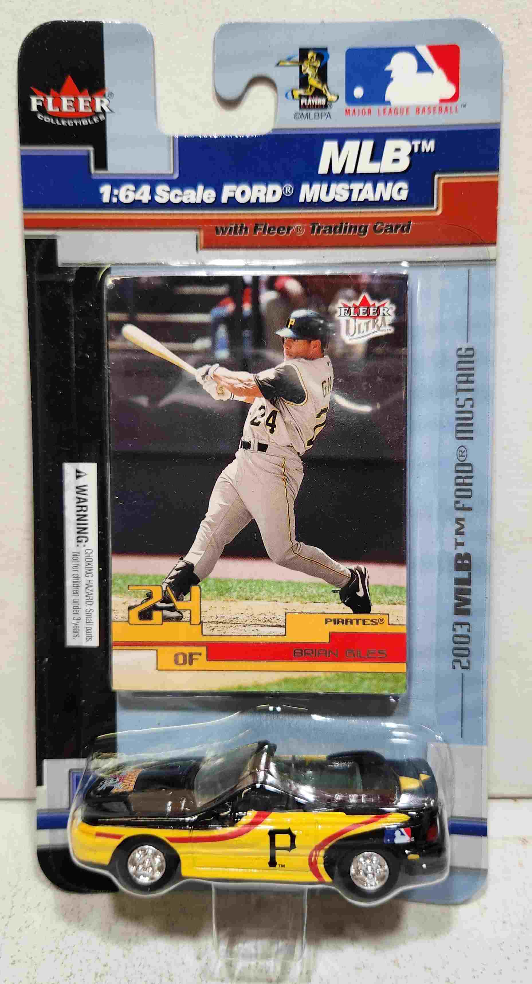 2003 Pittsburgh Pirates 1/64th Mustang with Brian Giles trading card