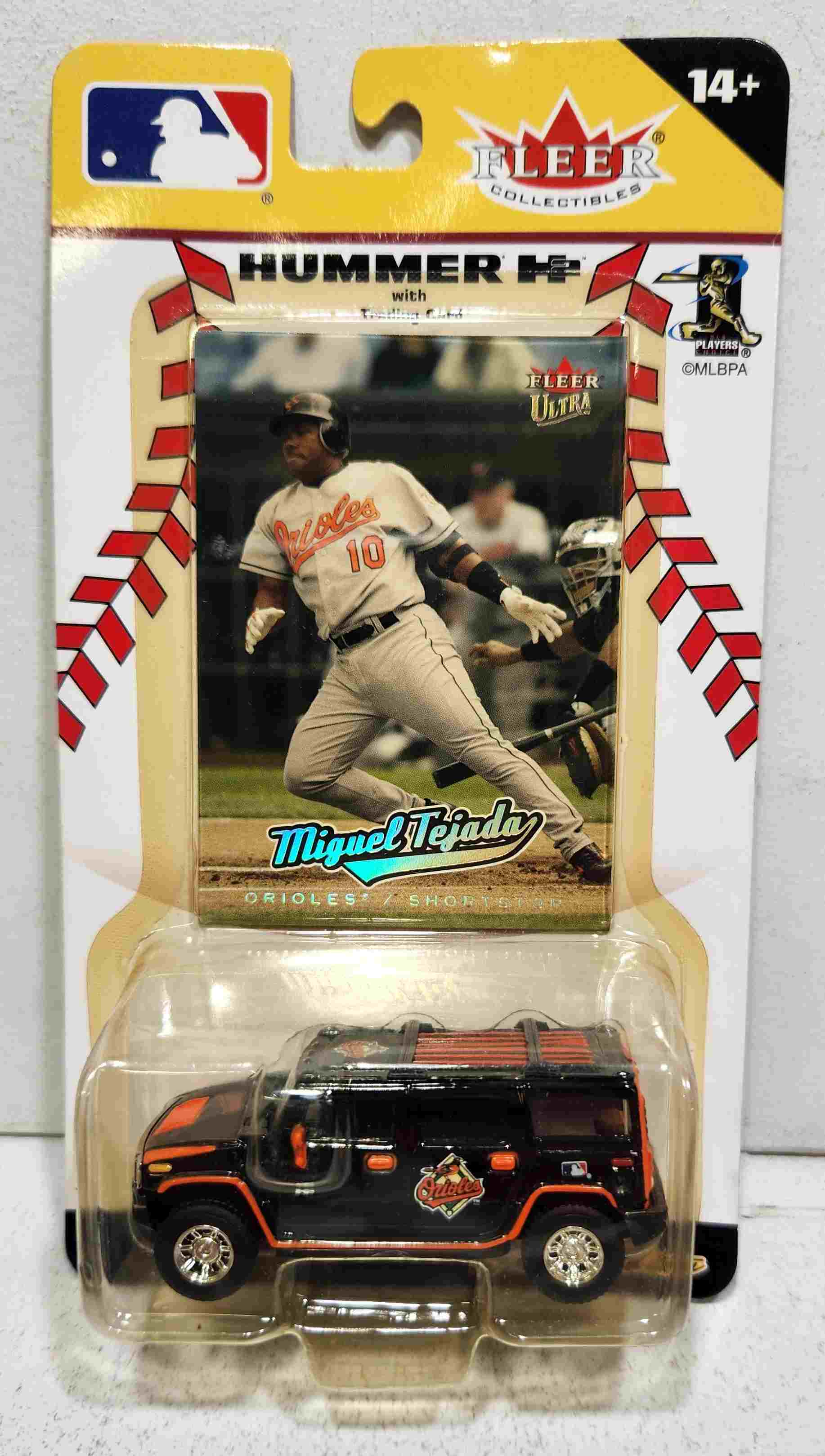 2005 Balitmore Orioles 1/64th Hummer with Miquel Tejada trading card