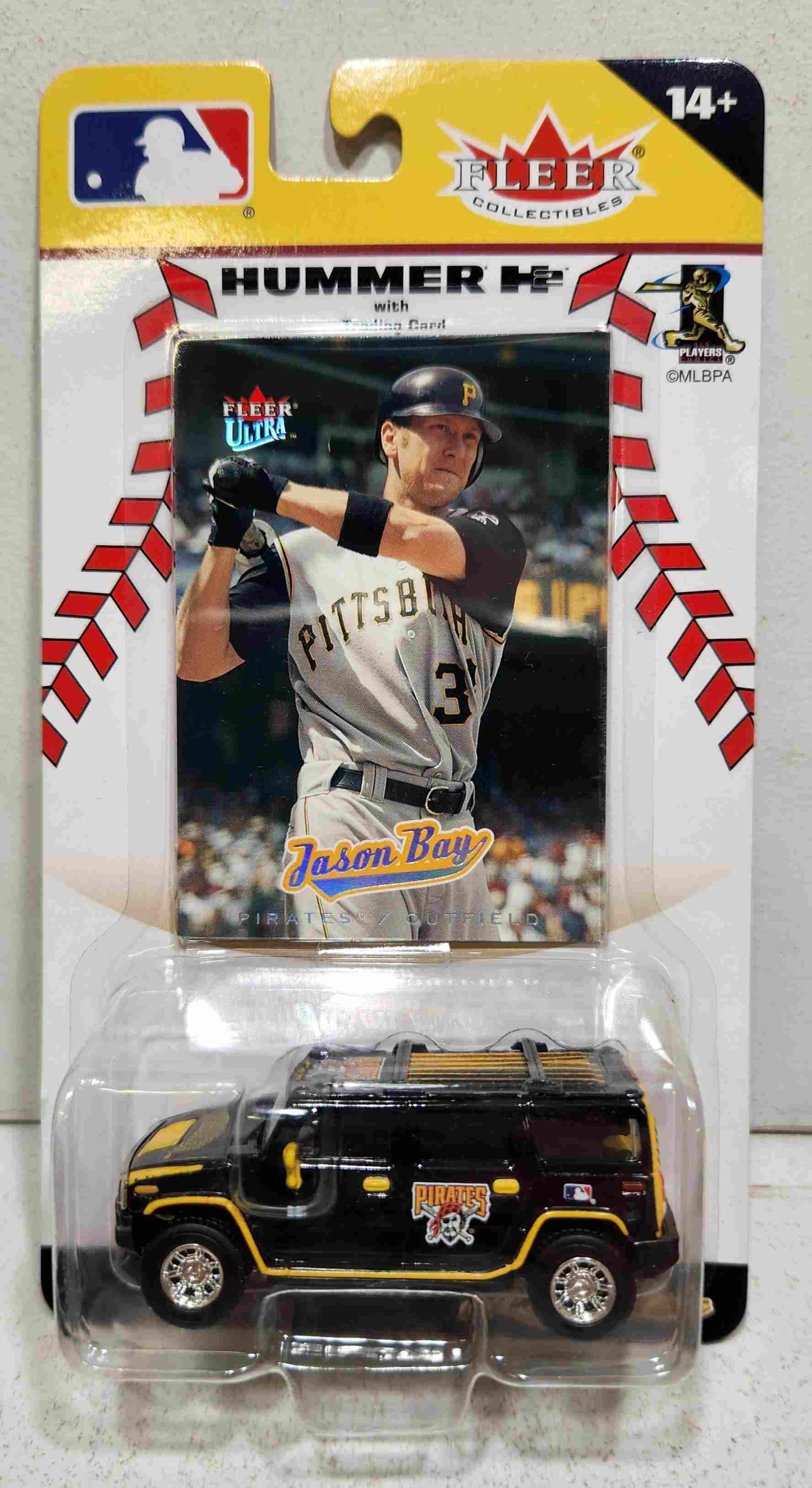 2005 Pittsburgh Pirates 1/64th Hummer with Jason Bay trading card