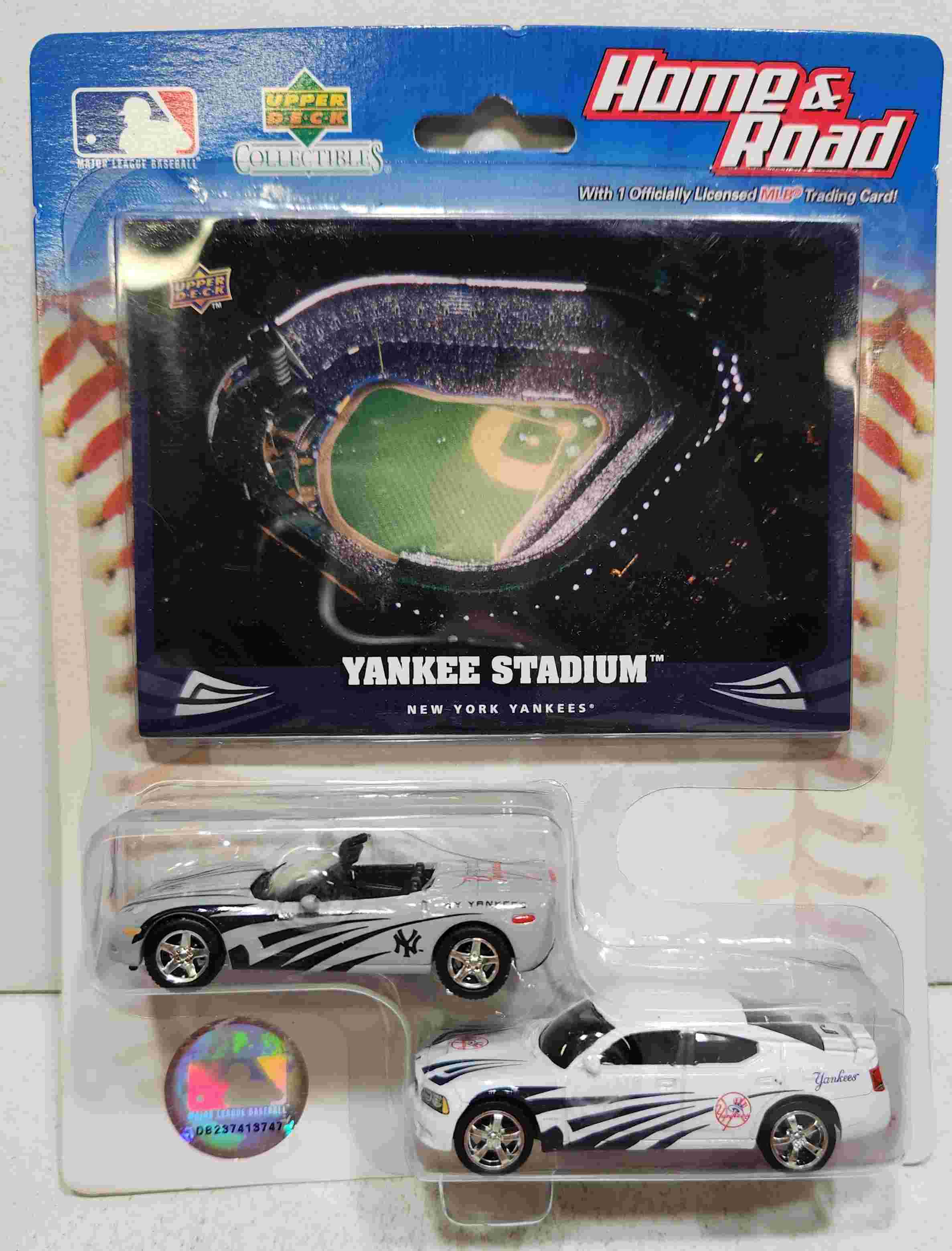 2008 NY Yankees 1/64th Home Road Corvette and Dodge Charger SRT