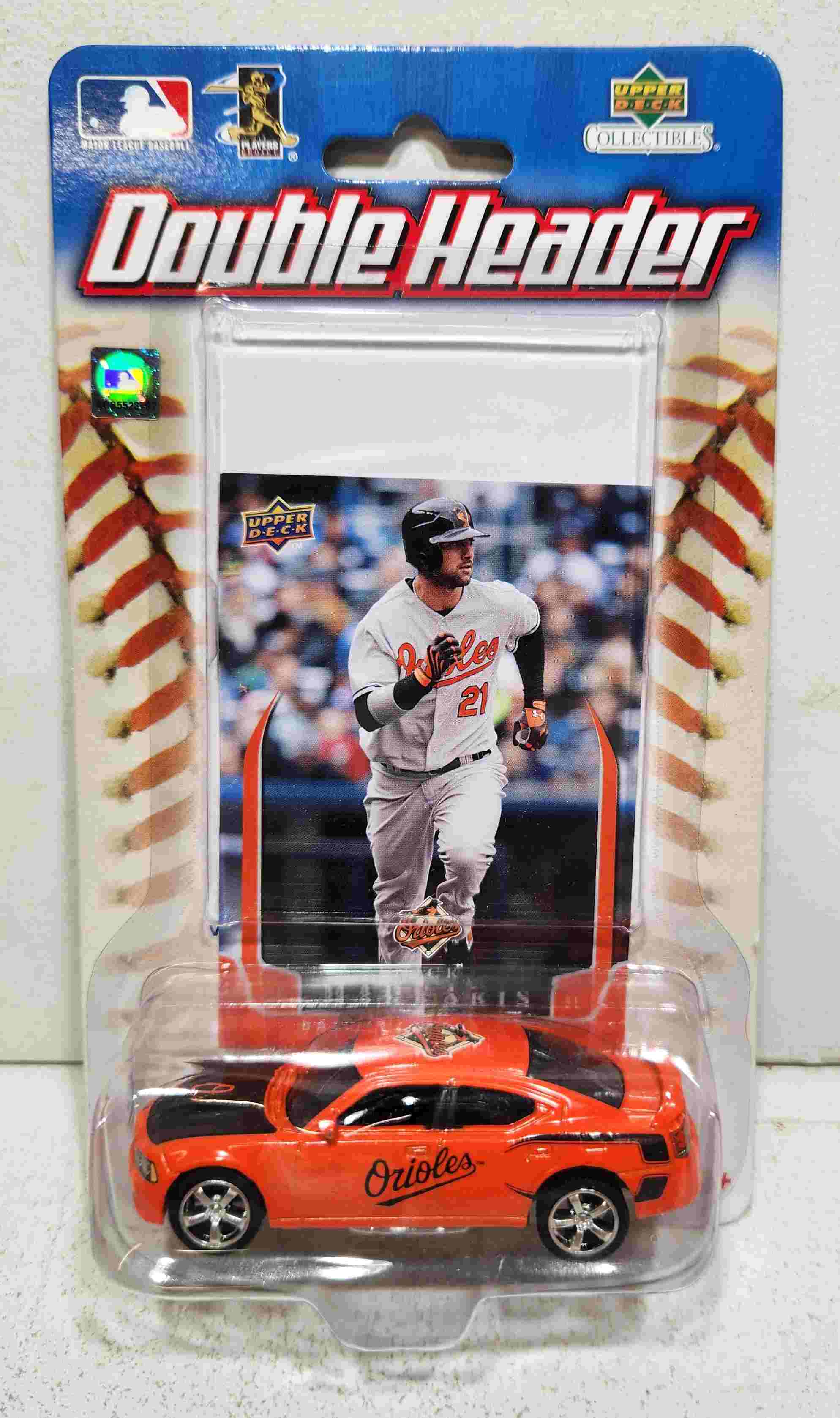 2008 Balitmore Orioles 1/64th Dodge SRT with Nick Markakis trading card