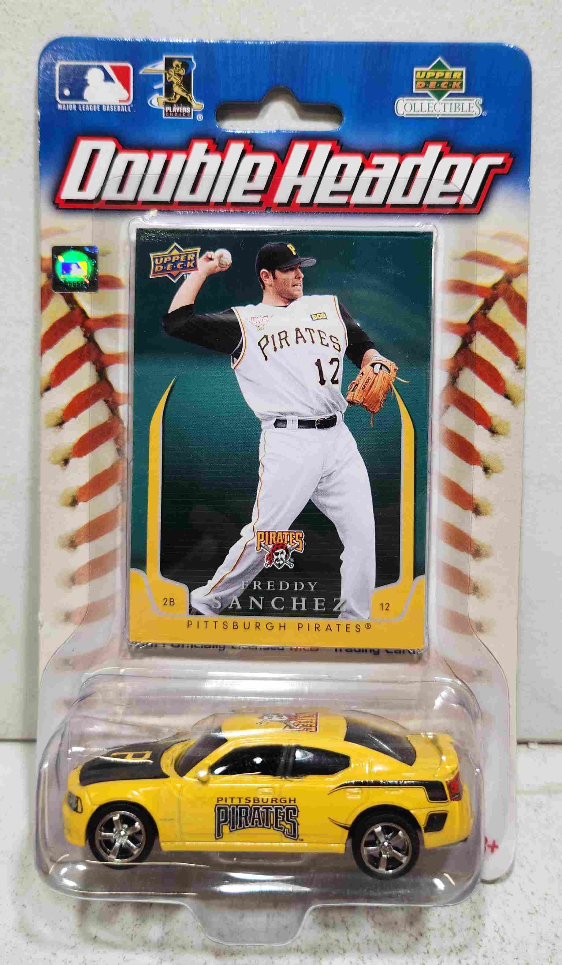 2008 Pittsburgh Pirates 1/64th Dodge SRT with Freddy Sanchez trading card