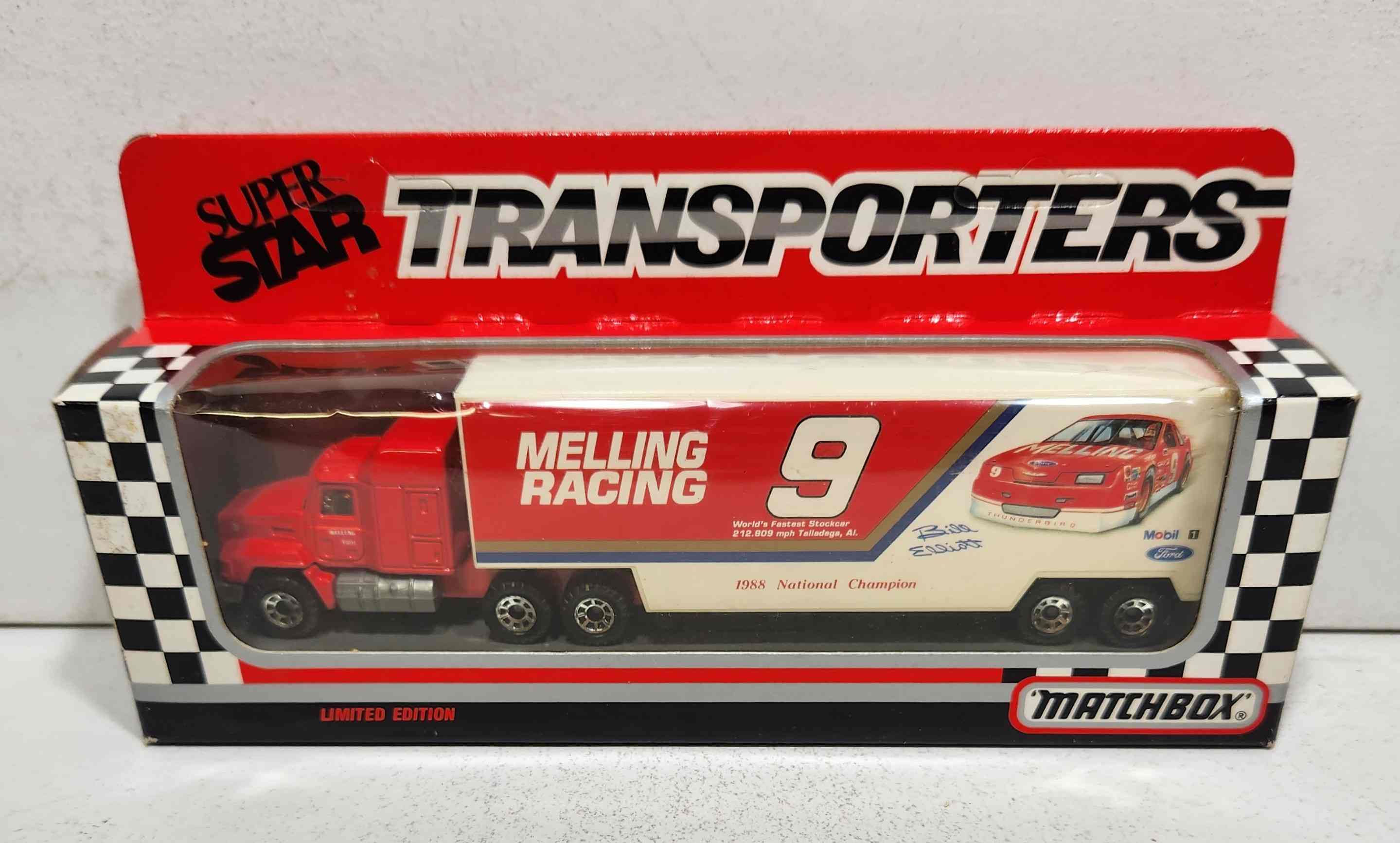 1990 Bill Elliott 1/87th Melling Racing "Mack Cab" Transporter