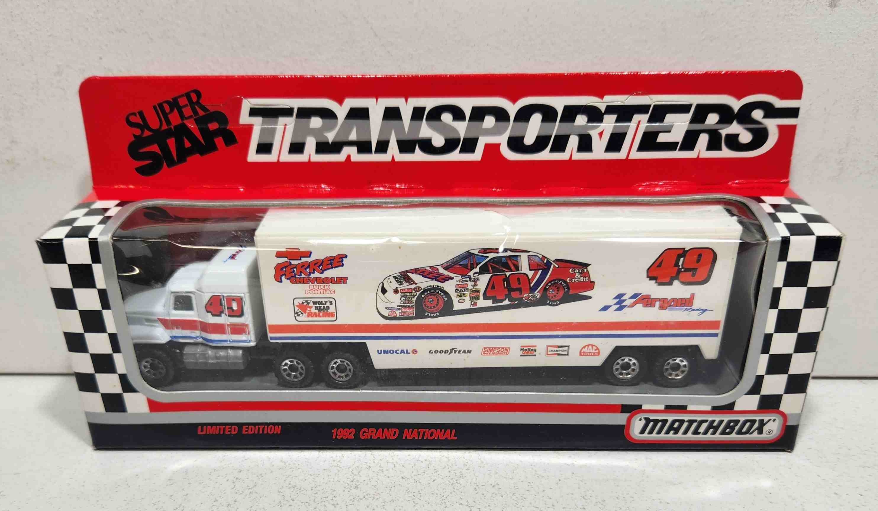 1992 Ed Ferree 1/87th Fergaed Racing "Busch Series" Transporter