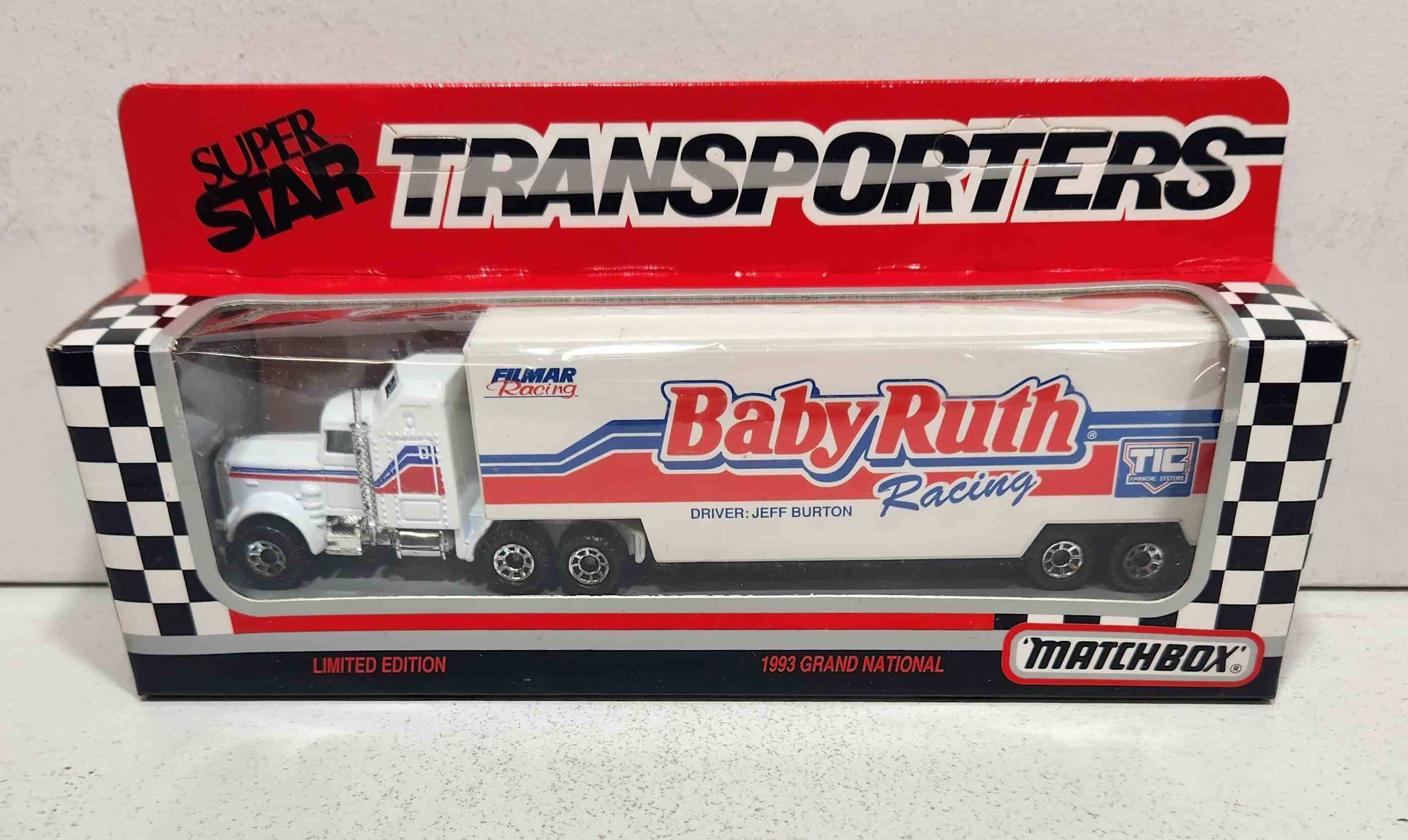 1993 Jeff Burton 1/87th Baby Ruth "Busch Series" Transporter