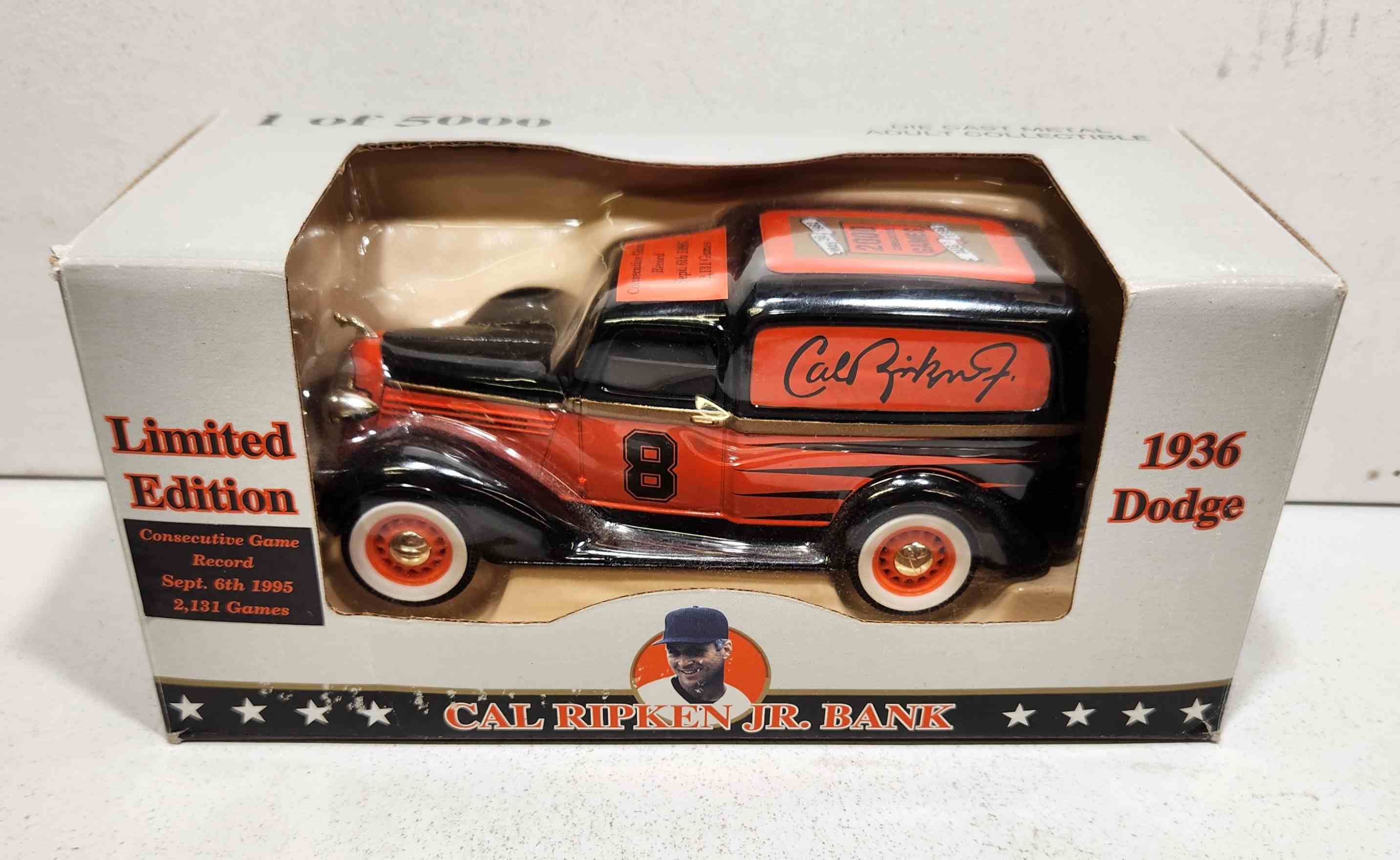 1936 Cal Ripken 1/24th Baltimore Orioles "Iron Man" Dodge replica bank