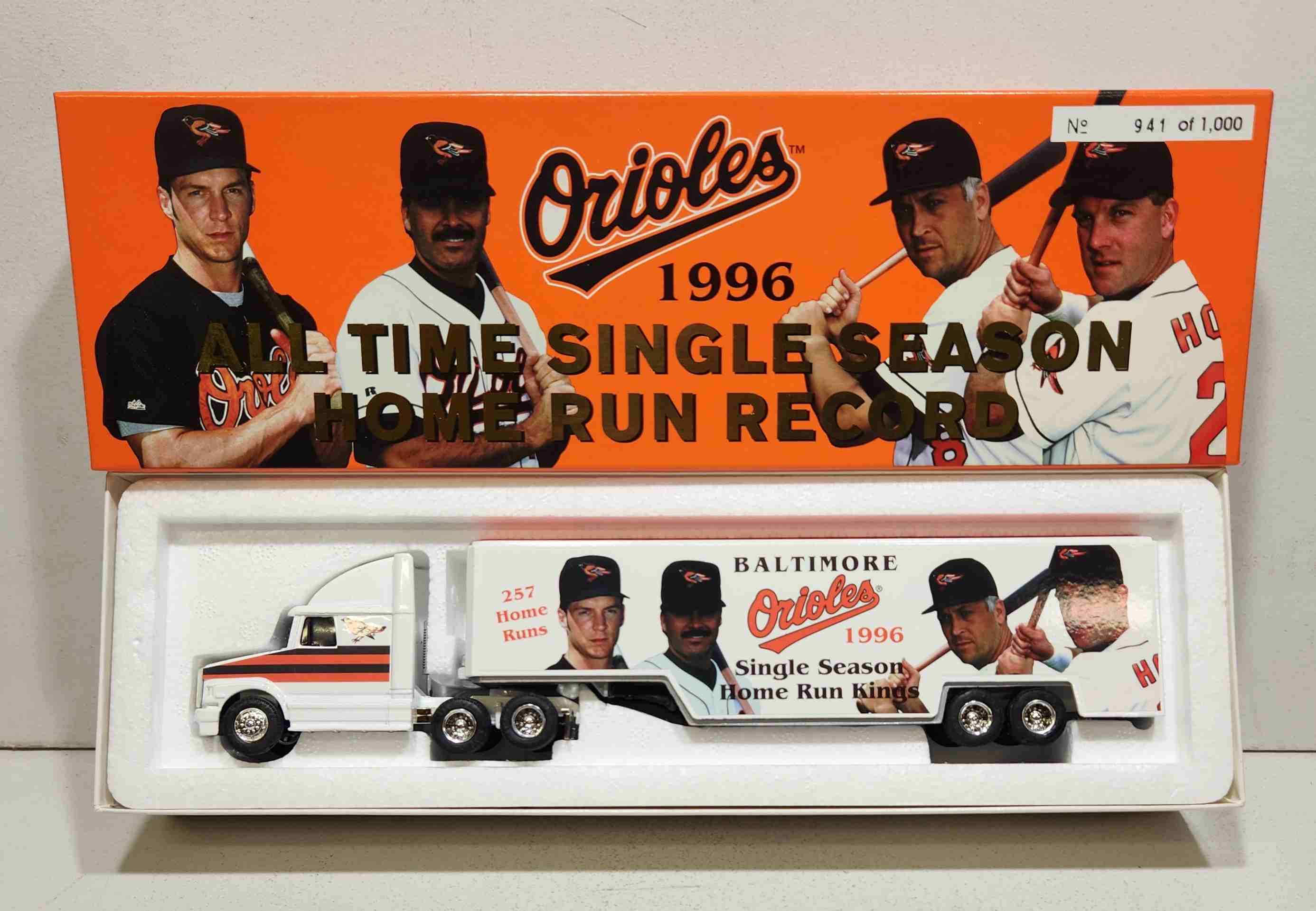 1996 Baltimore Orioles 1/64th Home Run Kings Transporter