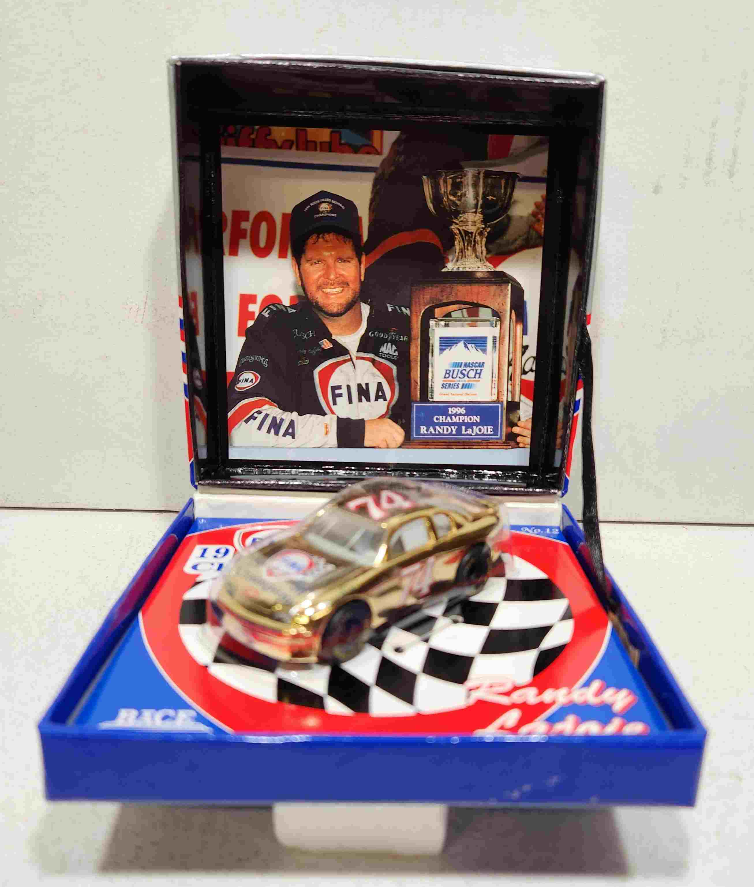 1996 Randy Lajoie 1/64th Fina "Busch Series Champion""Gold" car