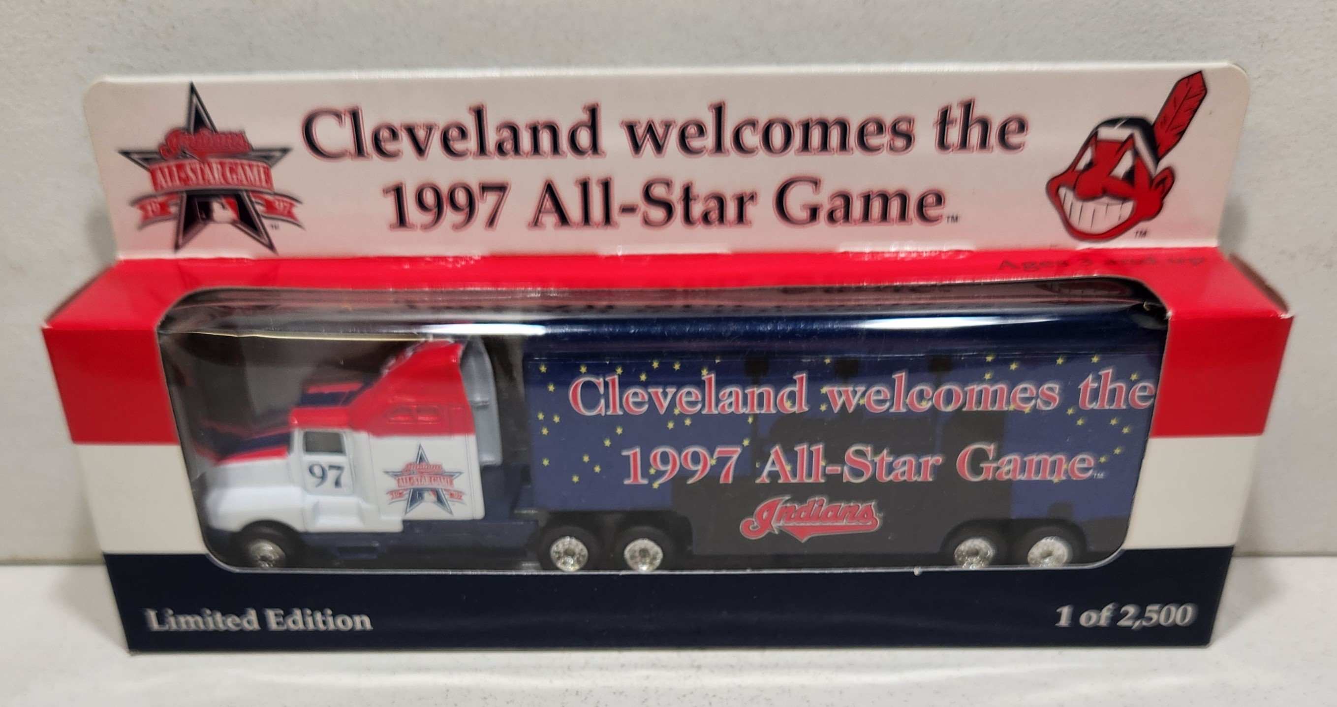 1997 Cleveland Indians 1/80th Welcome All Star Game Transporter