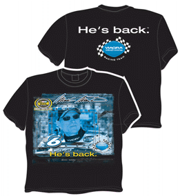 2004 Mark Martin Viagra "He's Back" Tee shirt