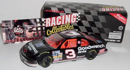 1995 Dale Earnhardt 1/24th Goodwrench c/w car w/o headlight rings