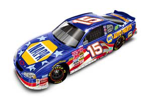 2001 Michael Waltrip 1/24th NAPA "Stars and Stripes" b/w bank Monte Carlo